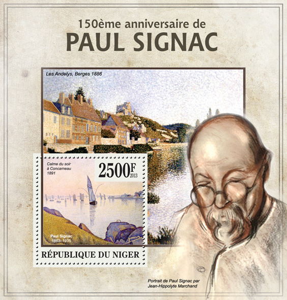 Paul Signac - Issue of Niger postage stamps