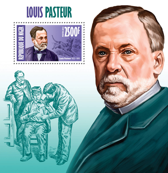 Louis Pasteur - Issue of Niger postage stamps