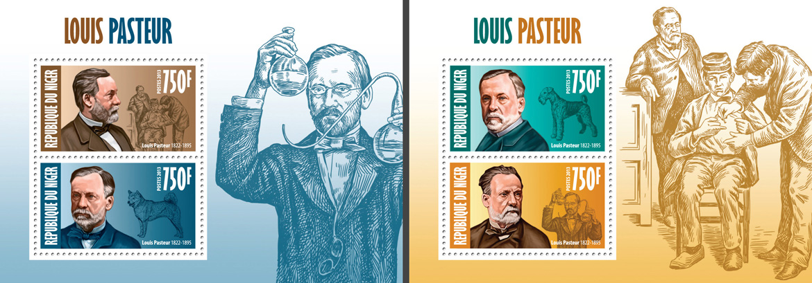 Louis Pasteur - Issue of Niger postage stamps
