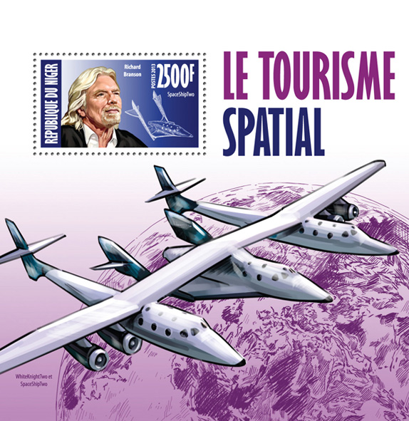 Space tourism - Issue of Niger postage stamps