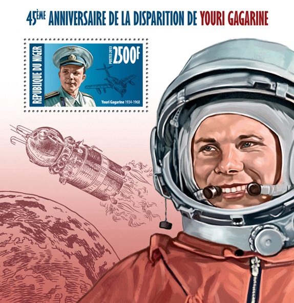 Yuri Gagarin - Issue of Niger postage stamps
