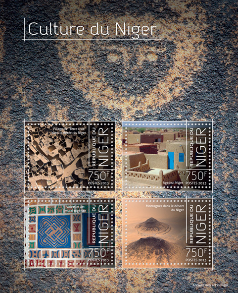 Culture - Issue of Niger postage stamps