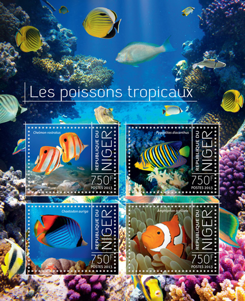 Fishes - Issue of Niger postage stamps