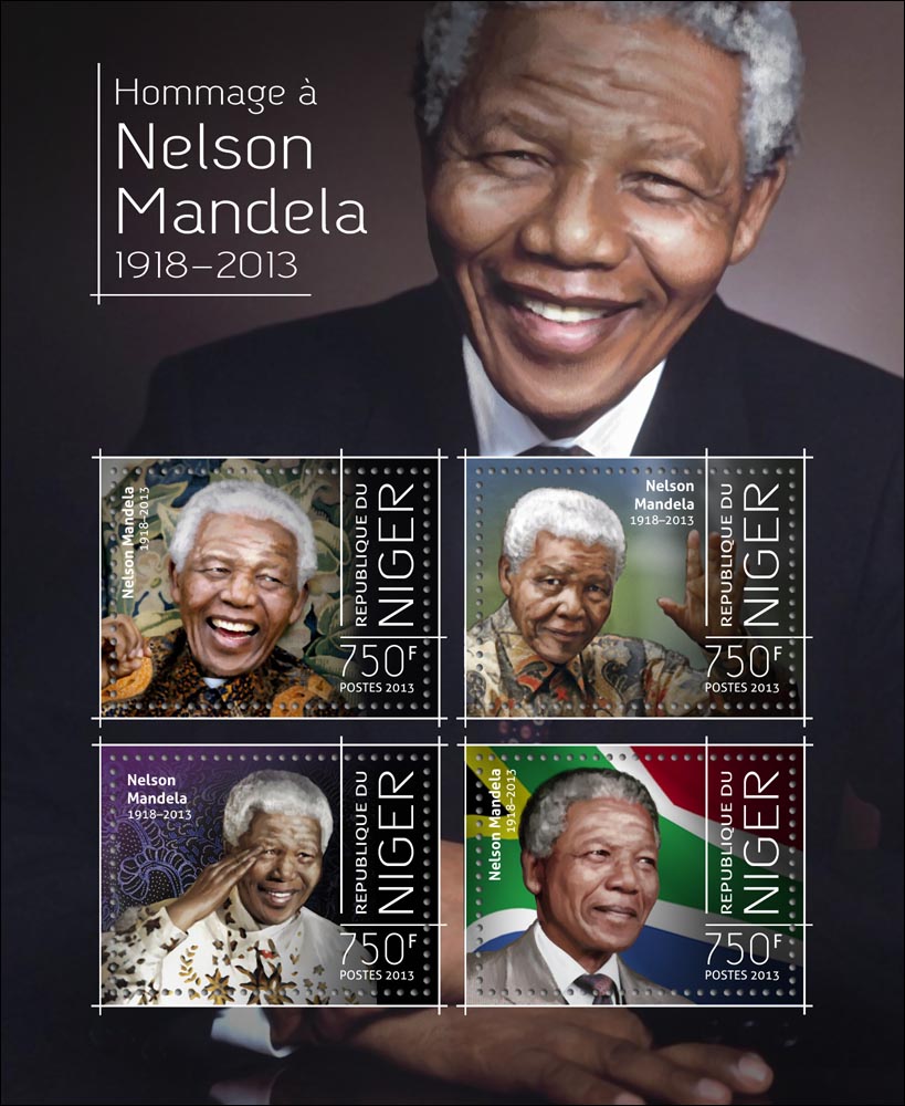 Nelson Mandela - Issue of Niger postage stamps