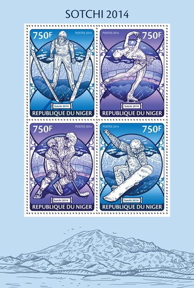 Sochi 2014  - Issue of Niger postage stamps