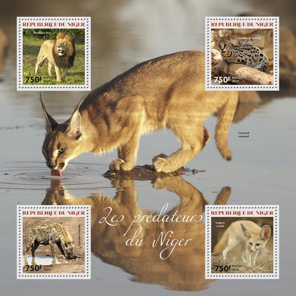 The predators - Issue of Niger postage stamps