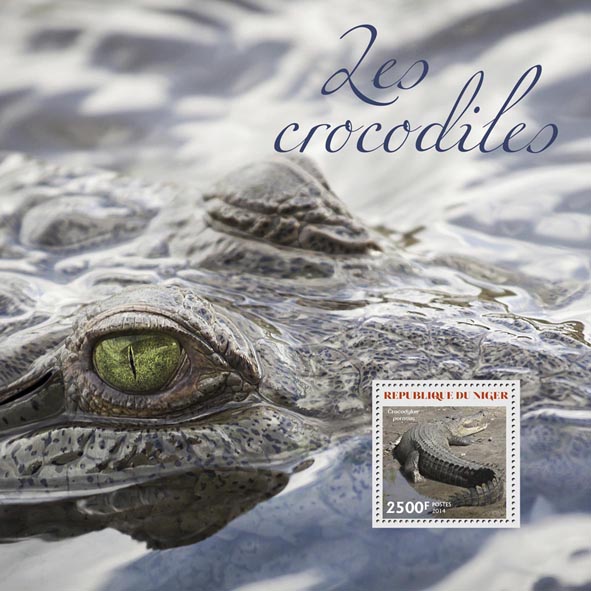 Crocodiles - Issue of Niger postage stamps