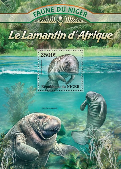 Manatee African - Issue of Niger postage stamps