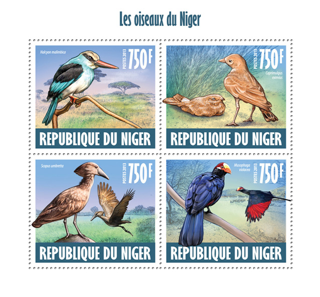 Birds of Niger - Issue of Niger postage stamps