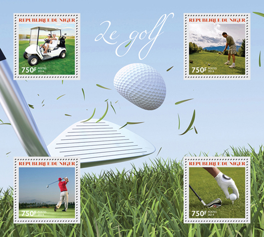 Golf  - Issue of Niger postage stamps
