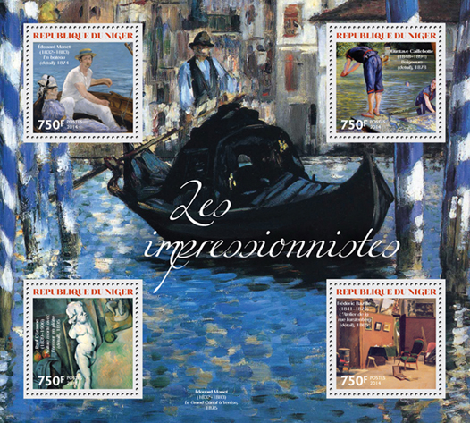 Impressionists - Issue of Niger postage stamps