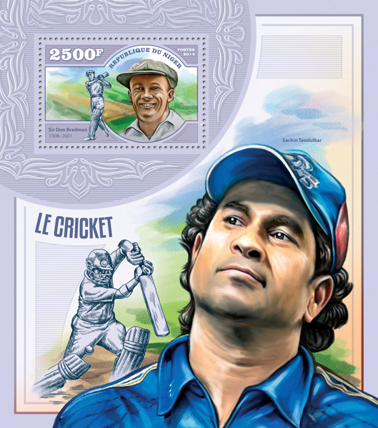 Cricket - Issue of Niger postage stamps