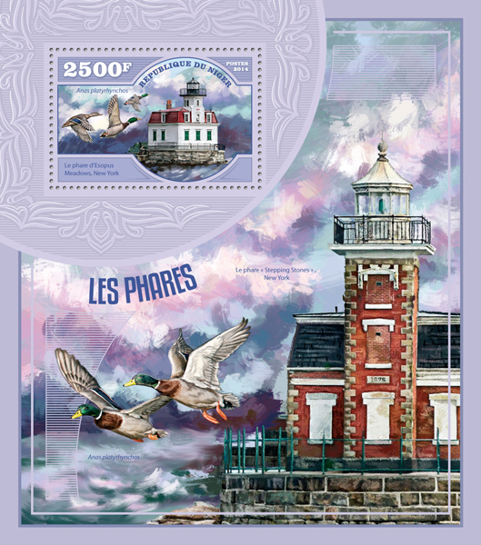 Lighthouses - Issue of Niger postage stamps