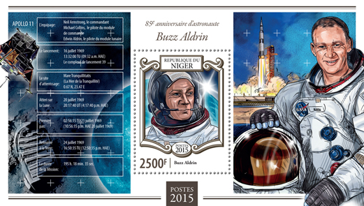 Buzz Aldrin  - Issue of Niger postage stamps