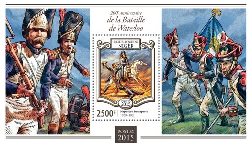 Battle of Waterloo - Issue of Niger postage stamps