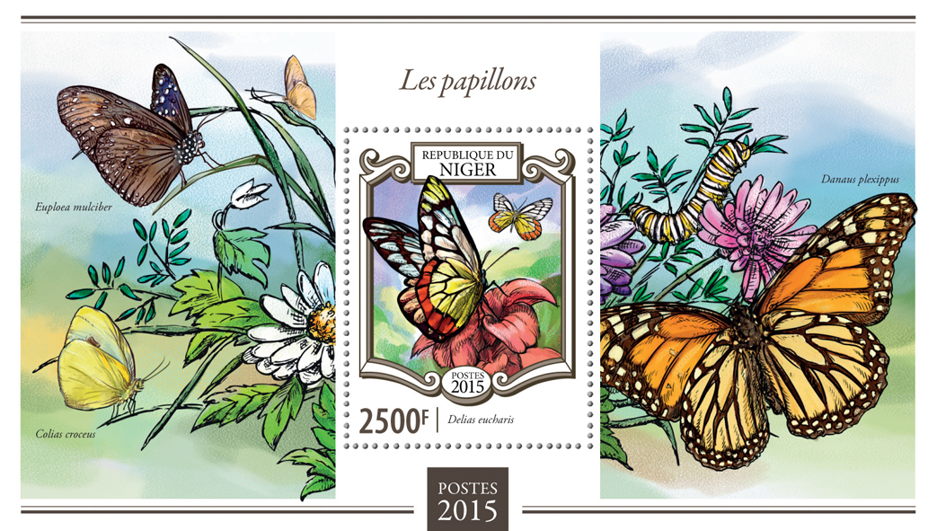 Butterflies - Issue of Niger postage stamps