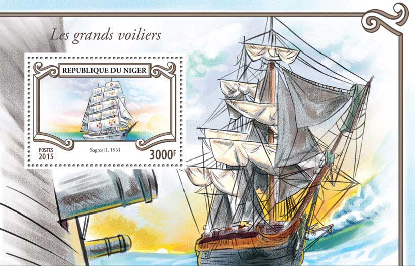 Ships - Issue of Niger postage stamps