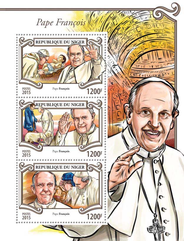 Pope Francis  - Issue of Niger postage stamps