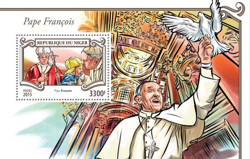 Pope Francis  - Issue of Niger postage stamps