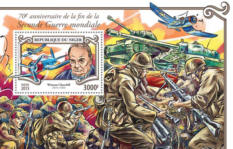 World War II  - Issue of Niger postage stamps