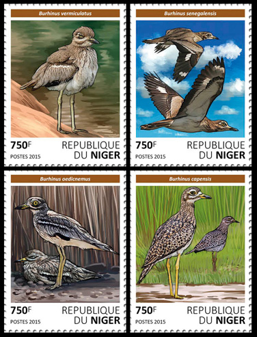 Birds – set - Issue of Niger postage stamps