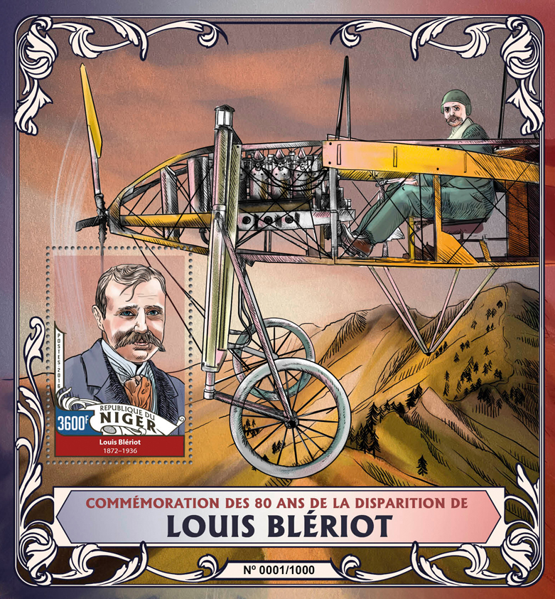 Louis Bleriot - Issue of Niger postage stamps