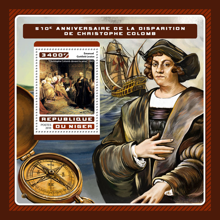 Christopher Columbus - Issue of Niger postage stamps