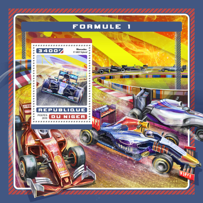 Formula 1 - Issue of Niger postage stamps