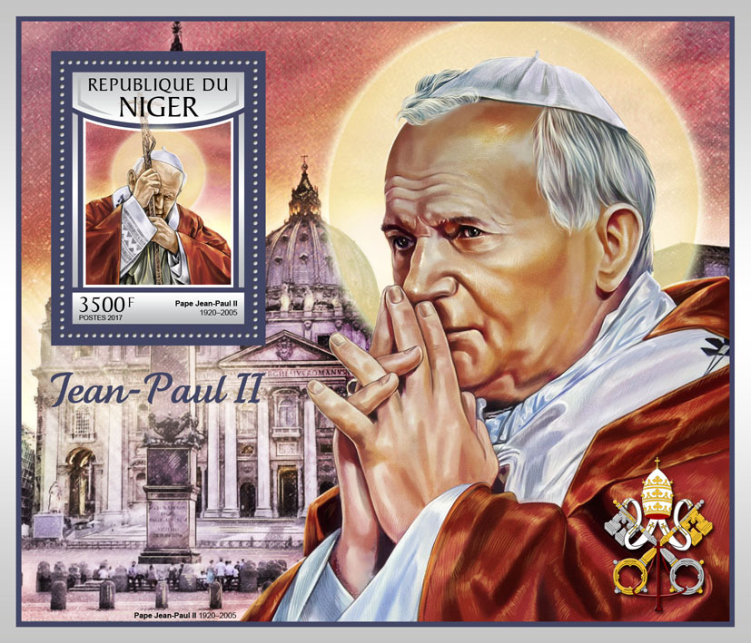 John Paul II - Issue of Niger postage stamps