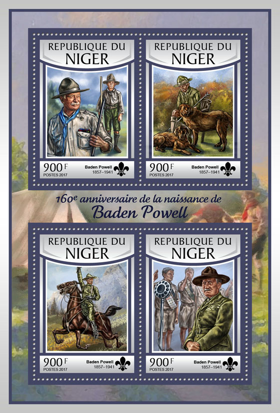 Baden Powell - Issue of Niger postage stamps