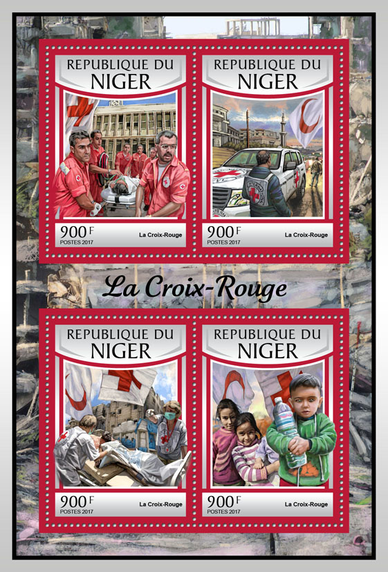 Red Cross - Issue of Niger postage stamps