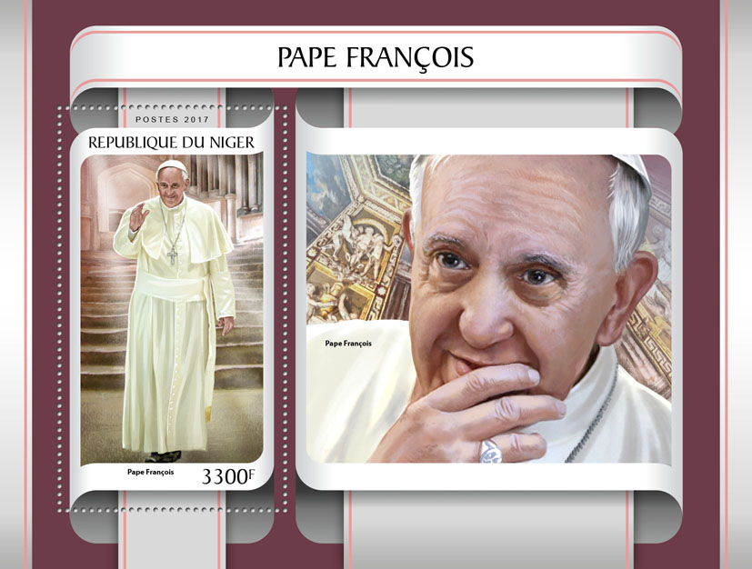 Pope Francis - Issue of Niger postage stamps