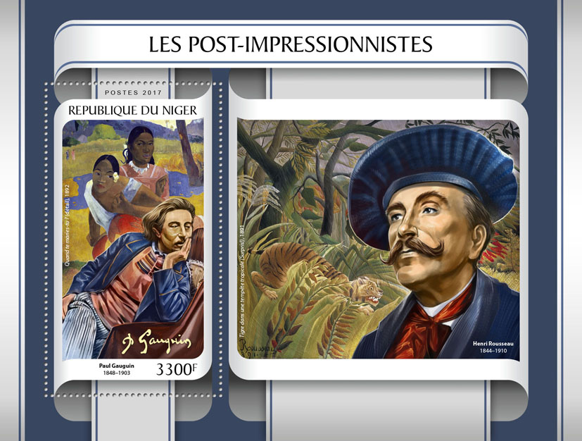 Post impressionists - Issue of Niger postage stamps