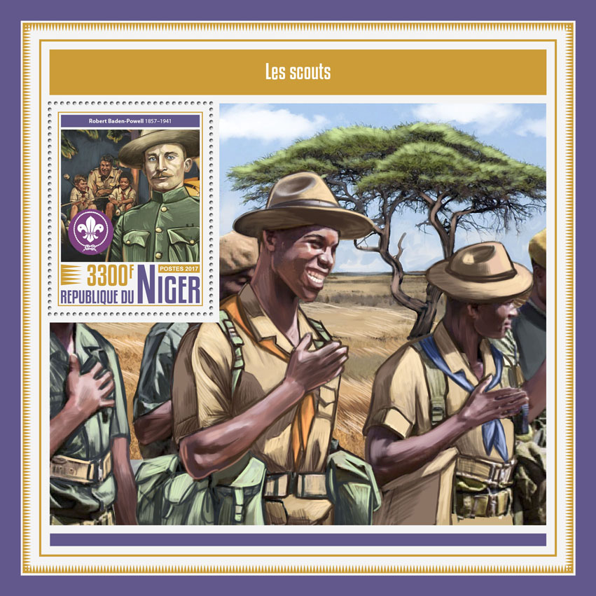 Scouts - Issue of Niger postage stamps