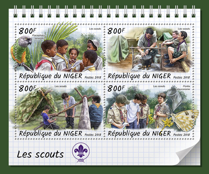 Scouts - Issue of Niger postage stamps