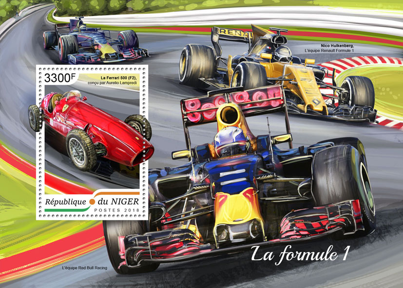 Formula 1 - Issue of Niger postage stamps