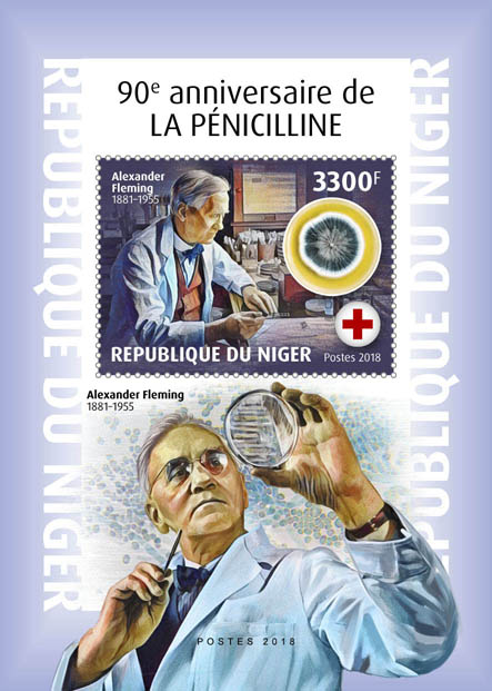 Penicillin - Issue of Niger postage stamps