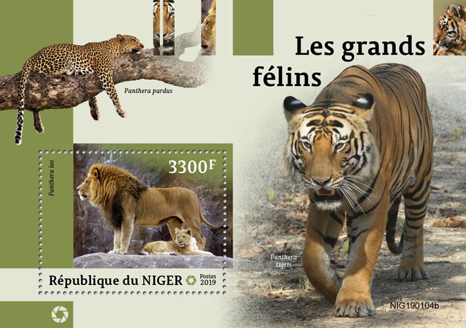 Big cats  - Issue of Niger postage stamps