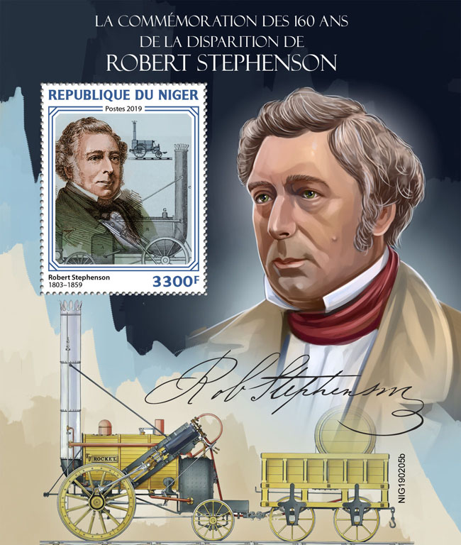 Robert Stephenson - Issue of Niger postage stamps