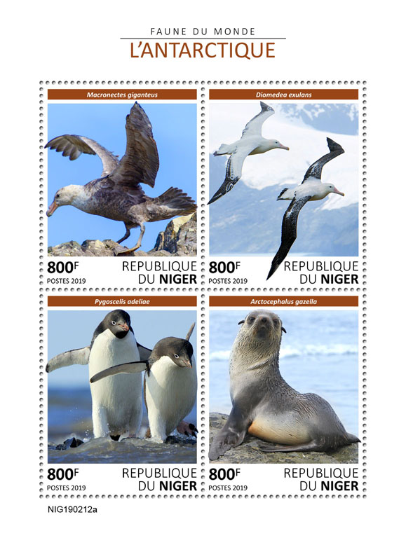 Antarctic - Issue of Niger postage stamps