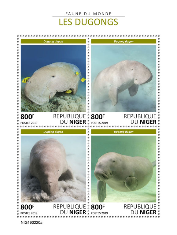 Dugongs - Issue of Niger postage stamps