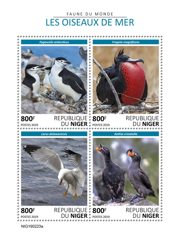 Seabirds - Issue of Niger postage stamps