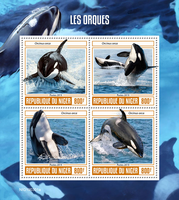 Orcas - Issue of Niger postage stamps