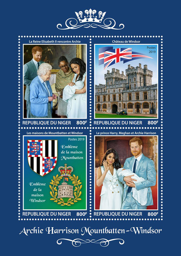 Royal baby - Issue of Niger postage stamps