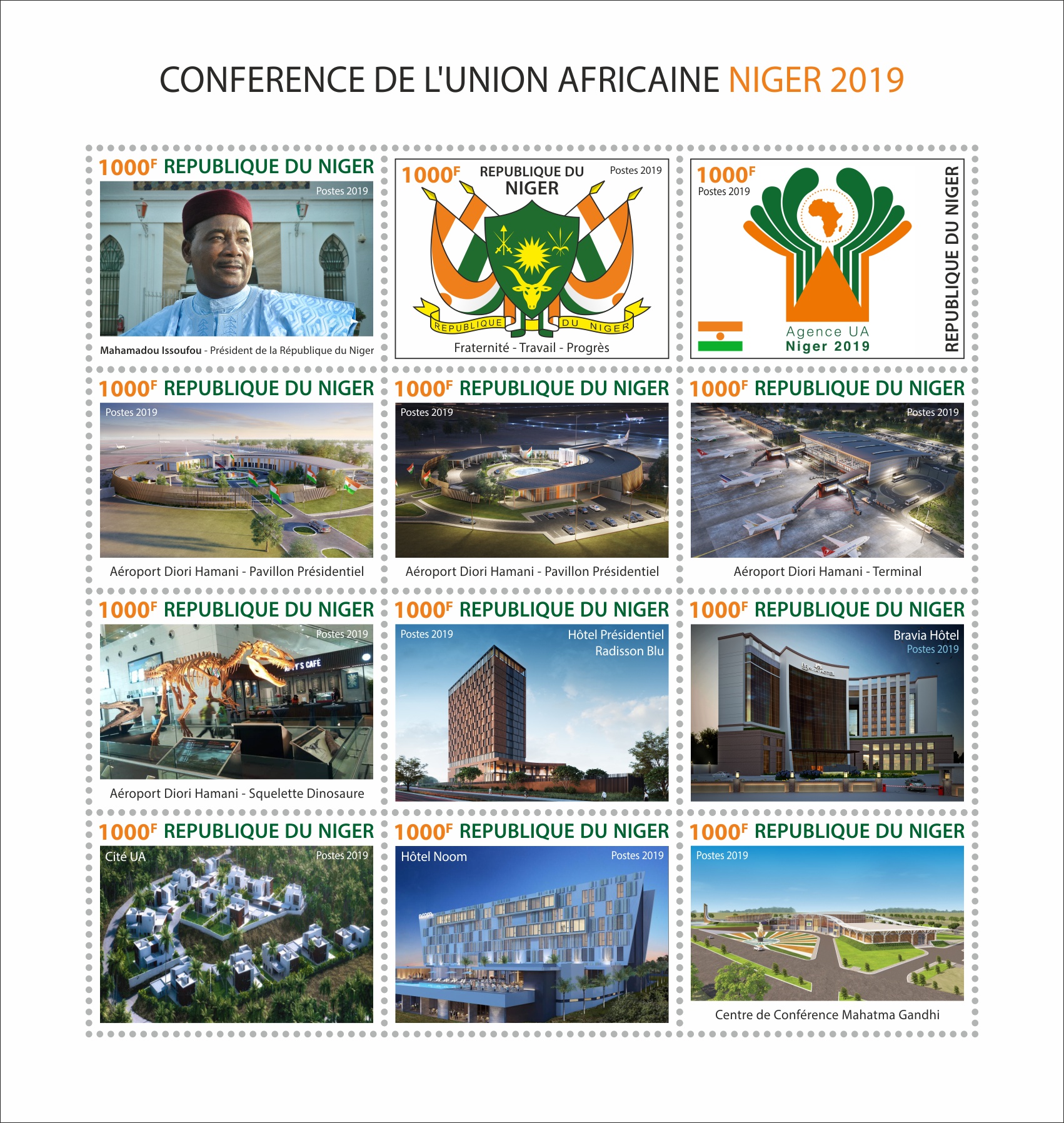African Union Conference - Issue of Niger postage stamps