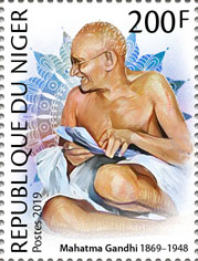 Mahatma Gandhi  - Issue of Niger postage stamps