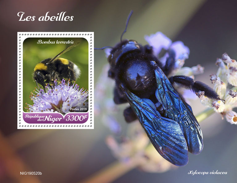 Bees - Issue of Niger postage stamps